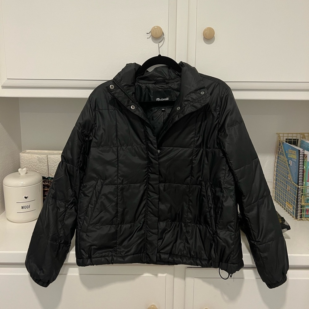 Madewell black puffer